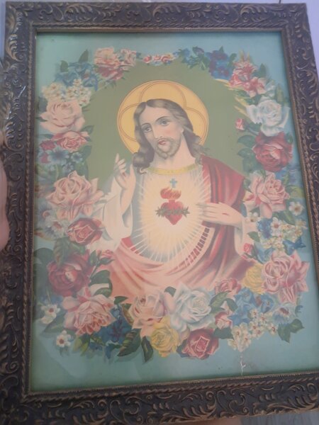 Vand 2 icoane cu Sf Gheorghe si Inima Sfanta